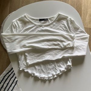 long sleeve crop top